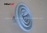 Professional Porcelain Suspension Insulator With Ball / Socket Connection Way