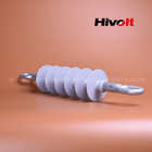 36kv 70kn Insulator Suspension Long Rod Polymer With Oval Eye Double End Connection Hardware