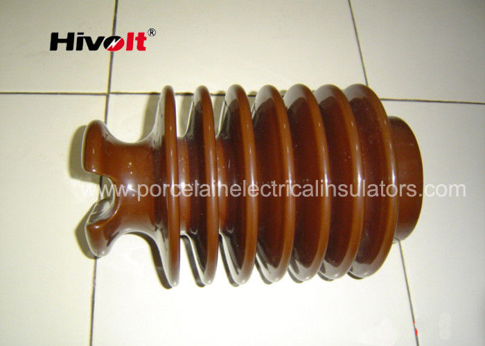 Brown Color Post Type Insulator , Pin Post Insulator OEM Available