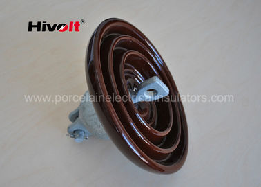 11 Kv 33 Kv Brown Porcelain Suspension Insulator For Distribution Lines