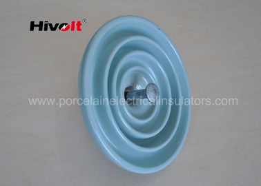 Grey / Brown / White Suspension Type Insulators , Porcelain Disc Insulator With CE / SGS