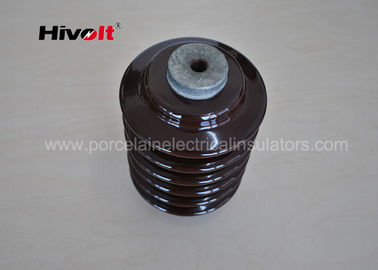Metric Pitch Porcelain Post Insulators , High Voltage Post Insulators