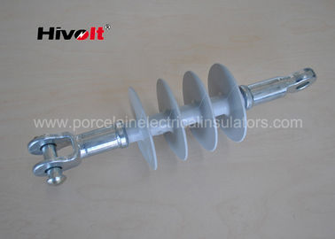Grey Color Silicone Rubber Dead End Insulator Fiber Glass Core Material 15kV