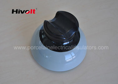 55-5 Grey Color High Voltage Ceramic Insulators With Porcelain Thread
