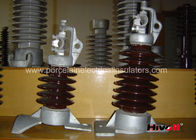 15kV - 25KV Brown Color Line Post Insulator With Clamp Top And Long Bolt