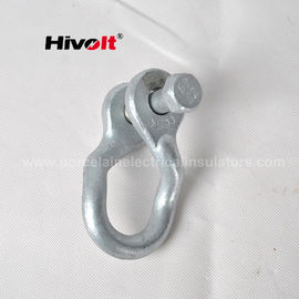 Forged Steel Twisted Shackle Transmission Line Hardware UN-120 With Mechanical Failing Load 120kN