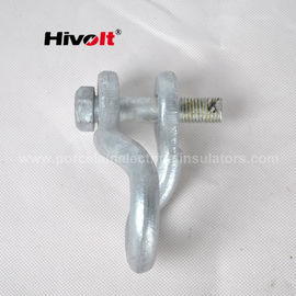Forged Steel Twisted Shackle Transmission Line Hardware UN-120 With Mechanical Failing Load 120kN