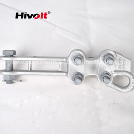 Aluminum Transmission Line Hardware Hot Line Clamp With Galvanized Steel Bolt And Nut