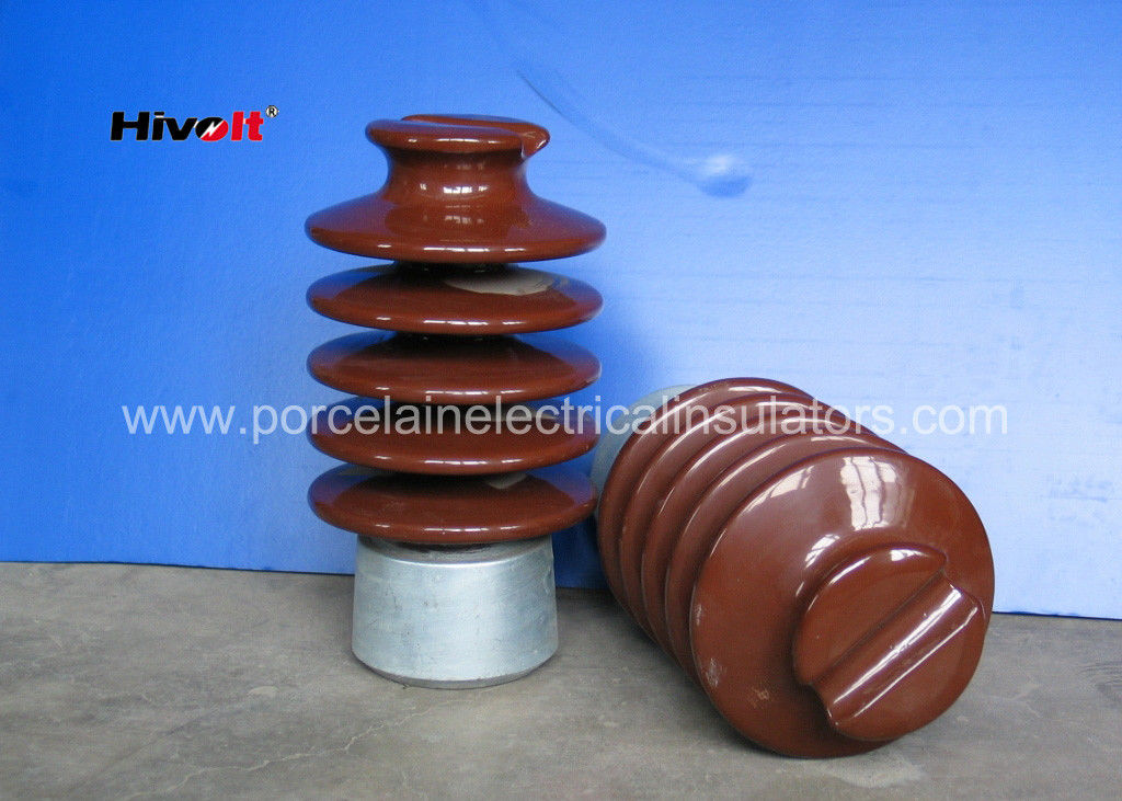 IEC Standard Electrical Porcelain Insulators , 27KV Pin Post Insulator