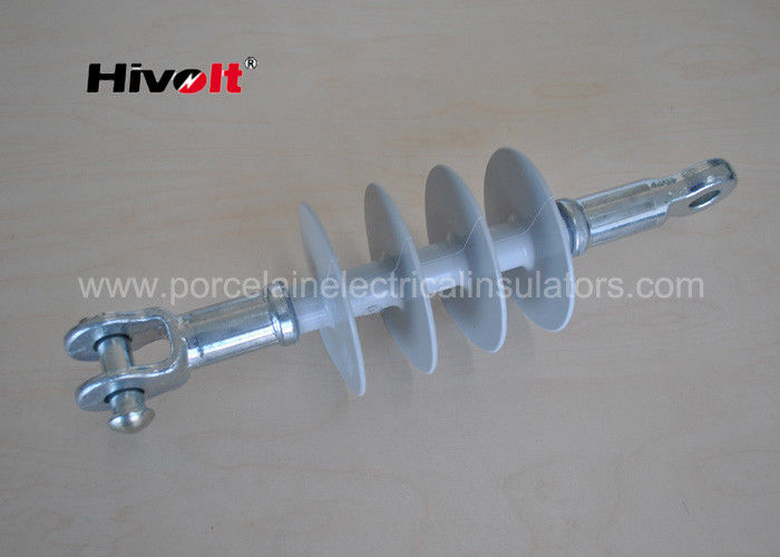 Grey Color Silicone Rubber Dead End Insulator Fiber Glass Core Material 15kV