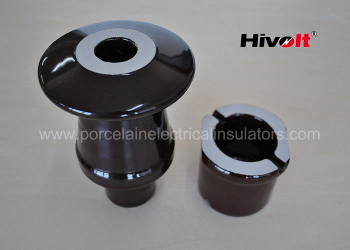 Brown Color Transformer Bushing Insulator With DIN Standard 42539