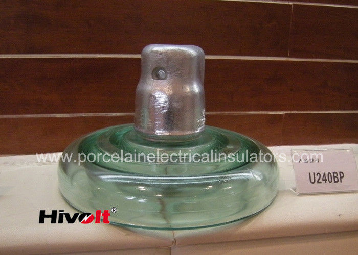 HIVOLT Light Green Color Toughened Glass Insulator For Transmission Lines