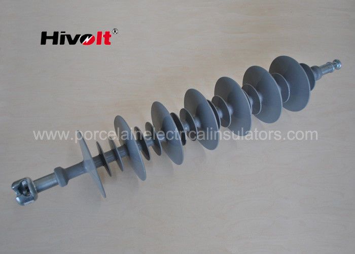 Professional 69kv Composite Long Rod Insulator Ball / Socket Connection Way